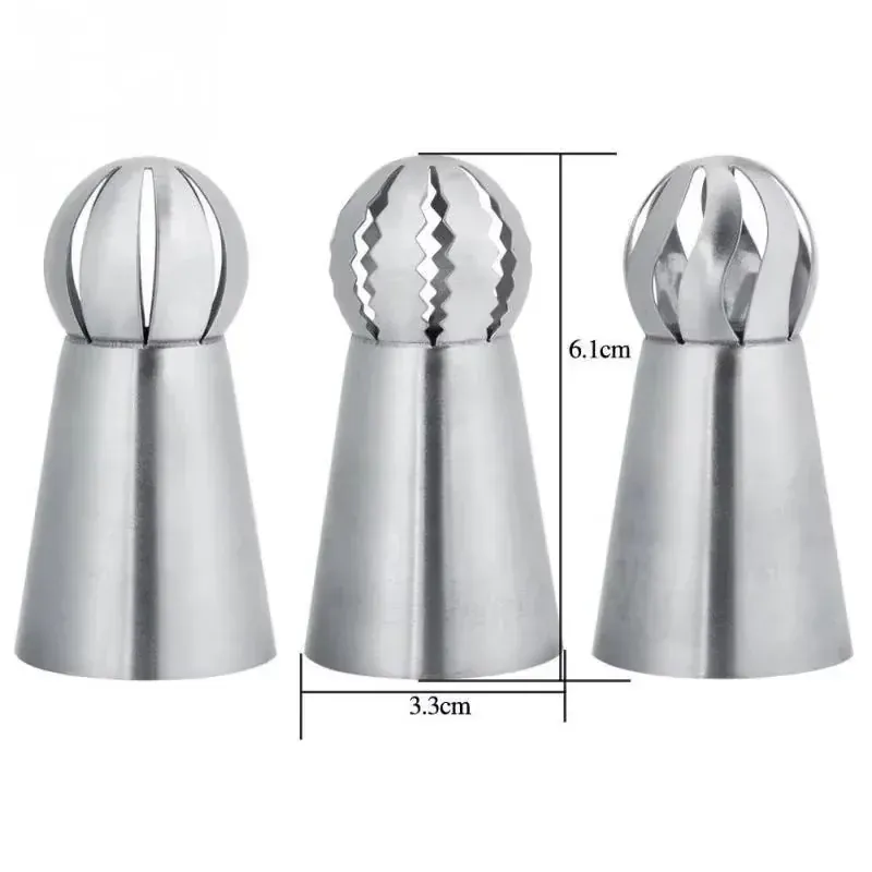 Douilles à Pâtisserie en Acier Inoxydable - Set de 6 Piping Russe