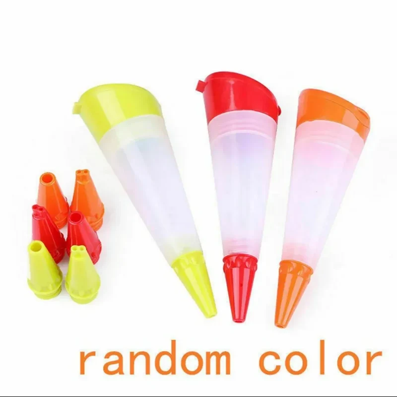 Poche à Douille Réutilisable avec 3 Embouts en Silicone - Décoration de Gâteaux