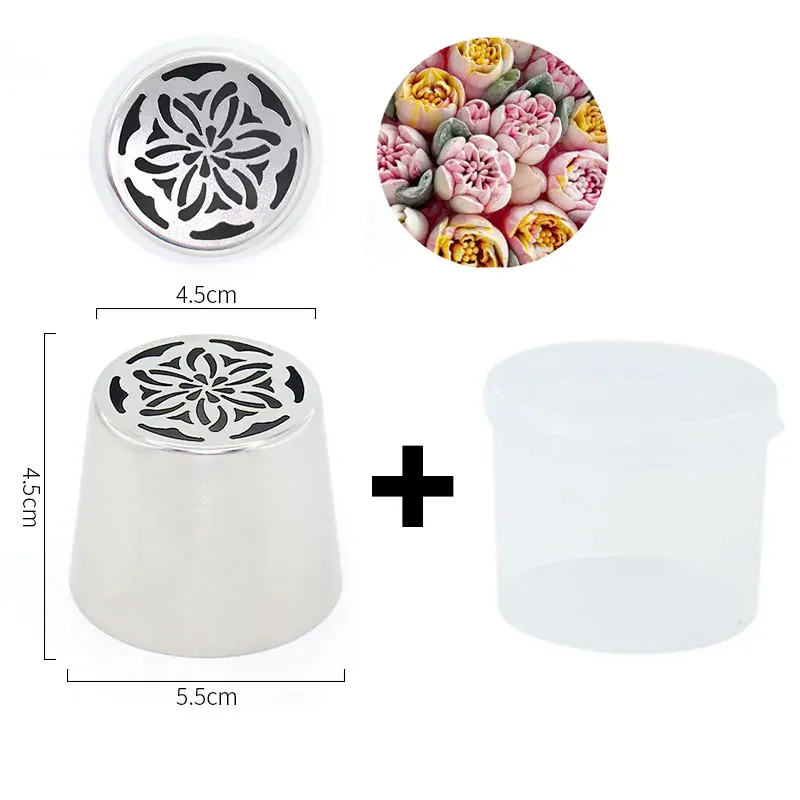 Douilles à Pâtisserie en Acier Inoxydable pour Fleurs 3D - 8 Pièces