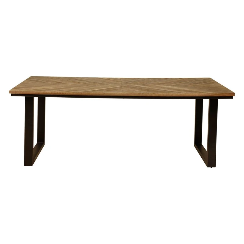 Table repas teck recyclé 200cm
