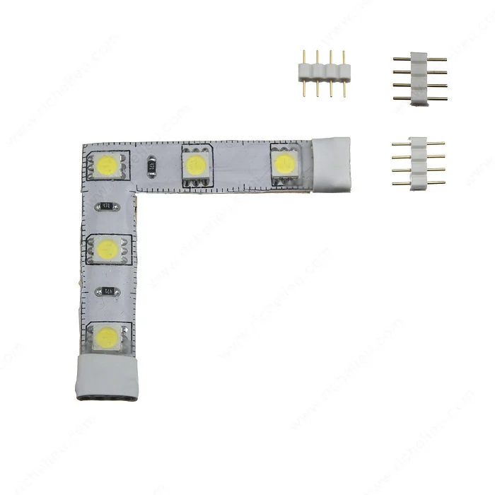 Connecteur en L 90° pour luminaire-ruban flexible à DEL de 24 V de Richelieu