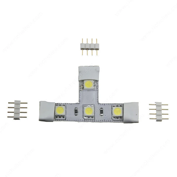 Connecteur en T pour luminaire-ruban flexible à DEL de 24 V de Richelieu