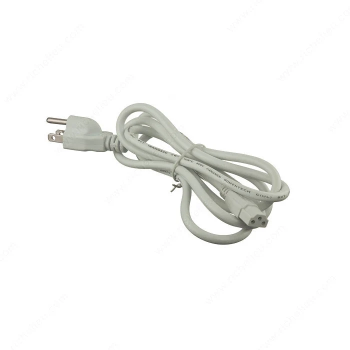 Câble d'alimentation pour luminaire fluorescent T5 avec mise à la terre