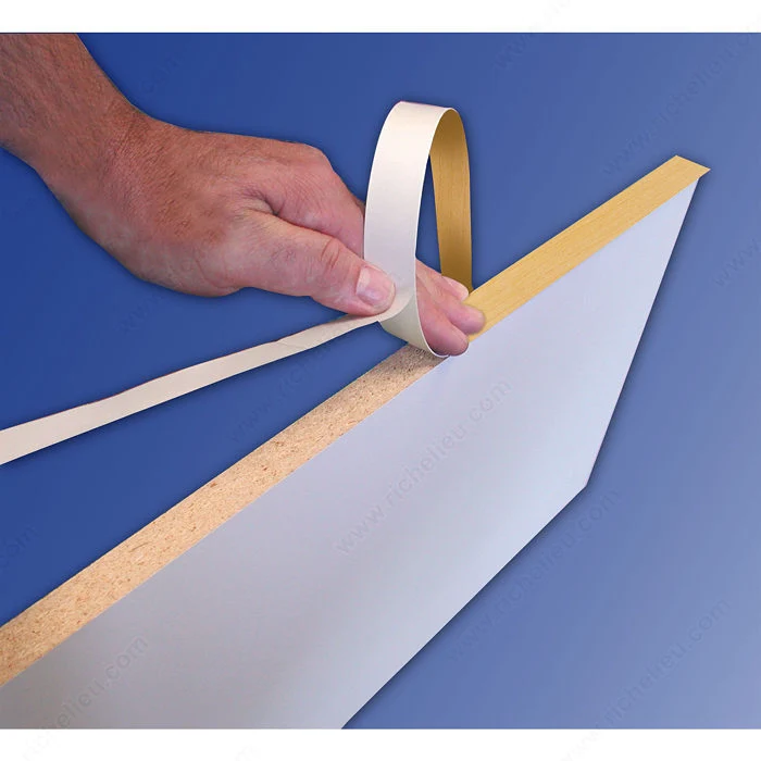 Bande de chant autocollante en PVC "FASTEDGE" - blanc