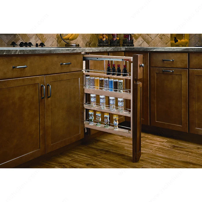 Fileur à coulisses Blum et fermeture amortie pour armoire du bas Rev-A-Shelf