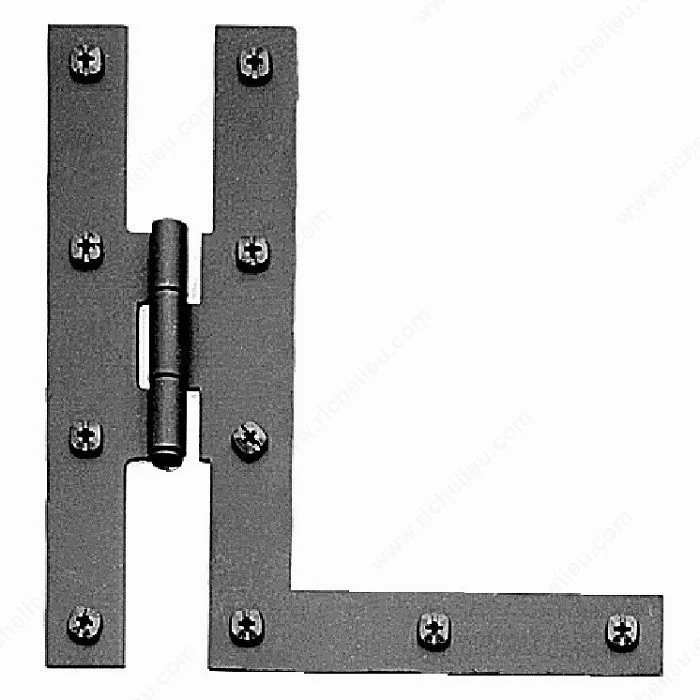 Charnière de surface rustique HL en fer forgé - 092