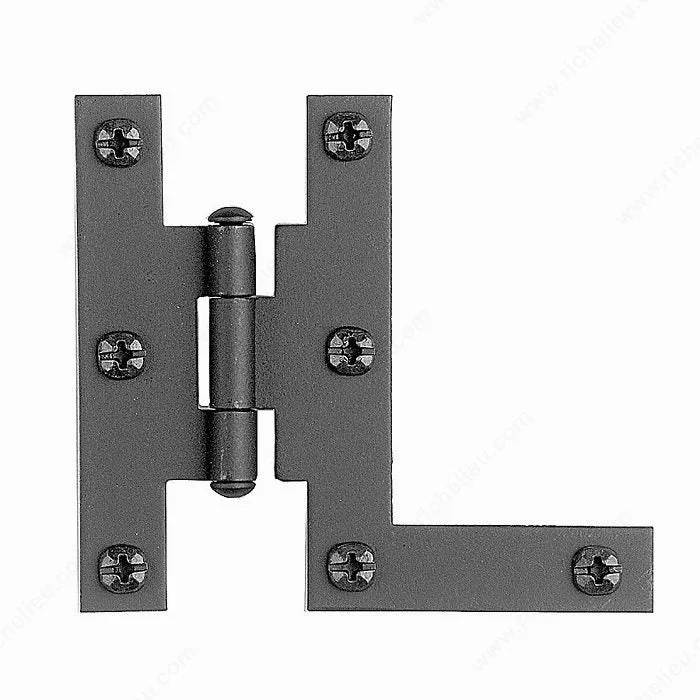 Charnière de surface rustique HL en fer forgé - 091