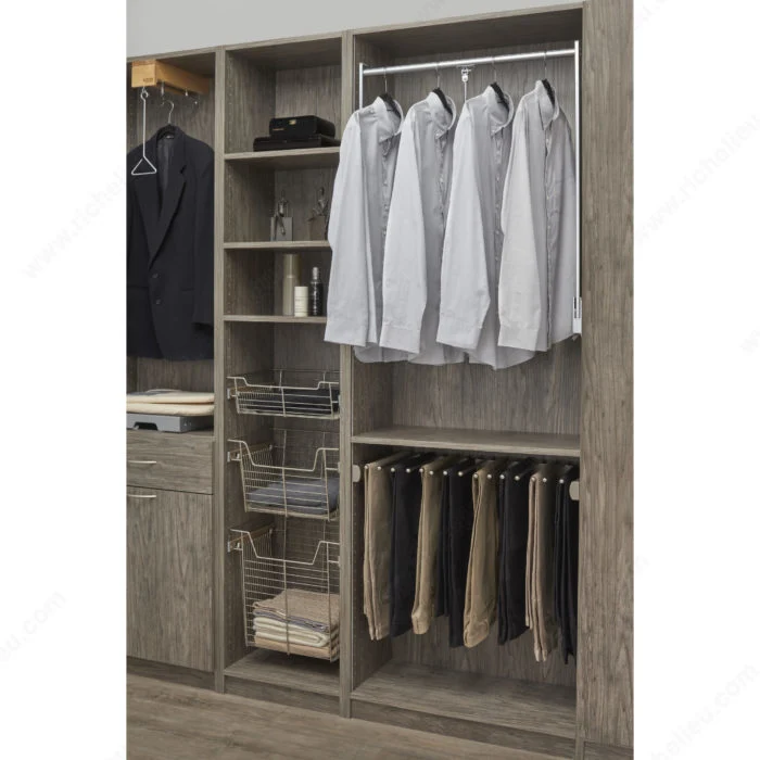 Tringle d'armoire escamotable Sidelines Premier de Rev-A-Shelf