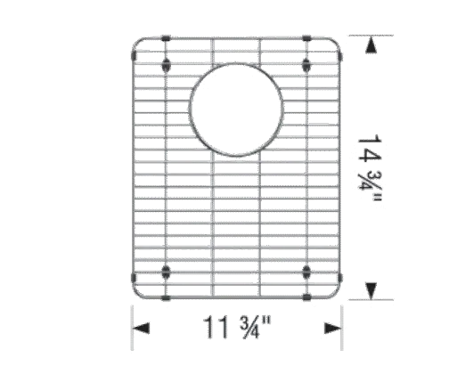 Grille pour évier Blanco - Formera U 1 3/4 (11 3/4 po)