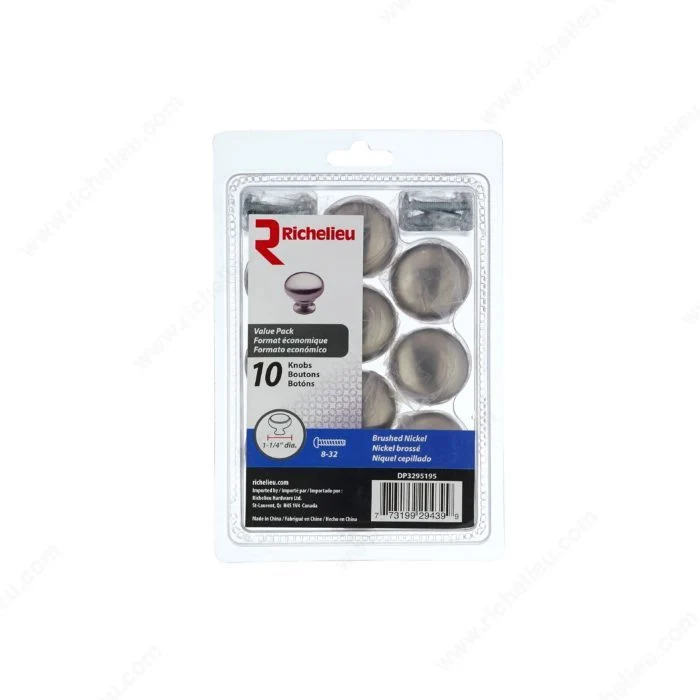 Bouton contemporain en métal - 3295 - Pqt 10