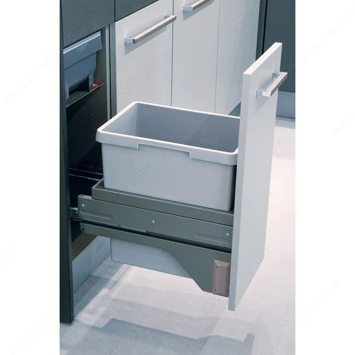 Centre de recyclage E-cargo avec fermeture amortie
