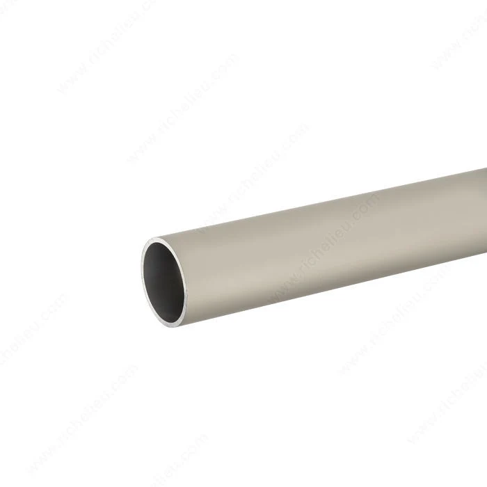 Tringle ronde en aluminium nickel mat de 1-5/16 po 14 Ga