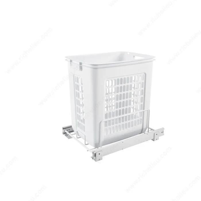 Panier à linge coulissant blanc Rev-A-Shelf