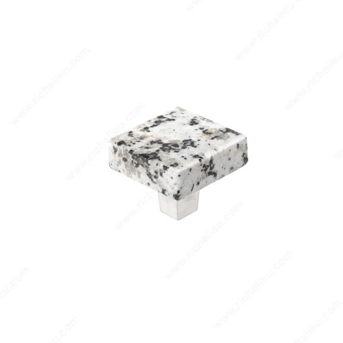 Poignée contemporaine de terrazzo et métal - 6365