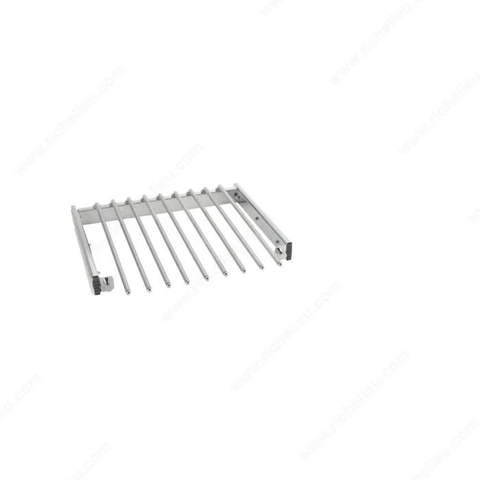Support à pantalons coulissant en chrome Rev-A-Shelf