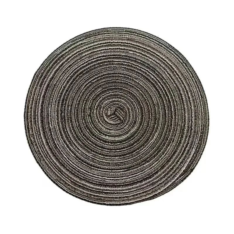 Napperon Rond Tissé en Ramie — Set de Table Lavable, 11 à 38 cm