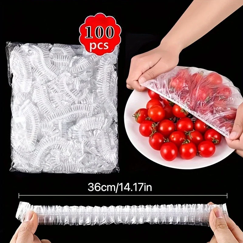 Rouleaux Film Alimentaire 100pcs, Colorés Frais DIY Cuisine - LY102027