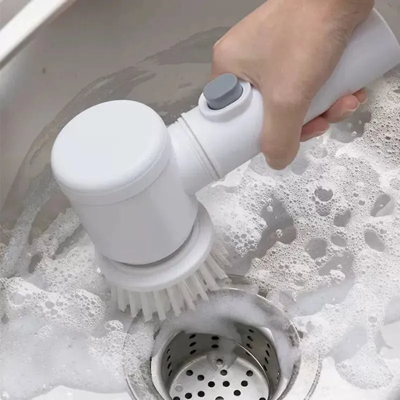 Brosse de Nettoyage Électrique sans Fil pour Cuisine et Salle de Bain