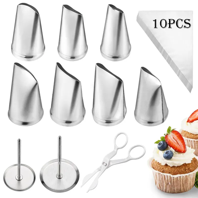 Kit de décoration de gâteaux 20 pièces en acier inoxydable - Douilles et outils professionnels