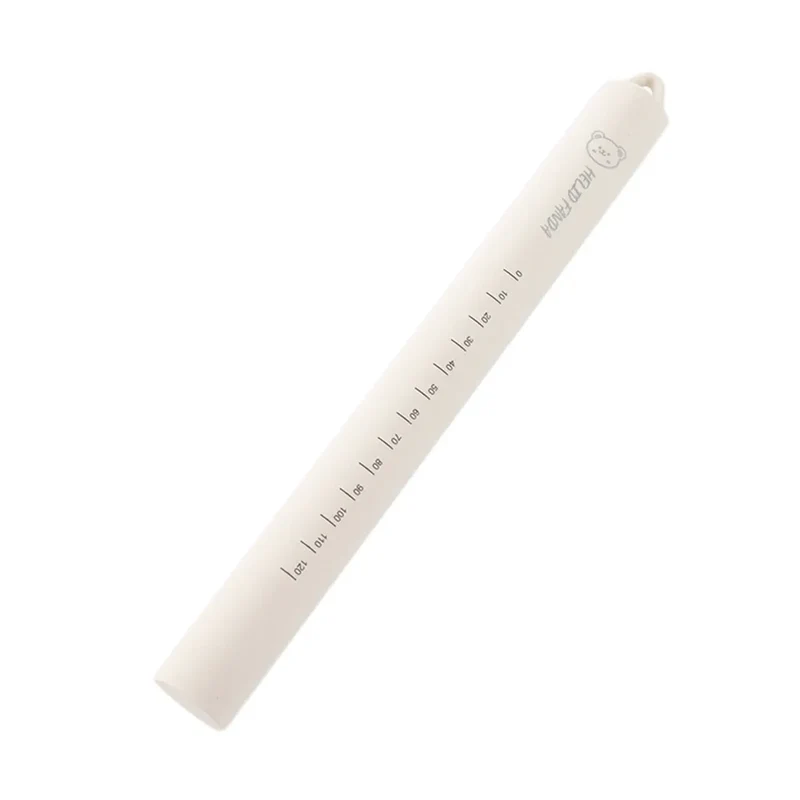 Rouleau à pâtisserie en silicone anti-adhérent avec noyau en acier inoxydable - Outil de cuisson multifonctionnel