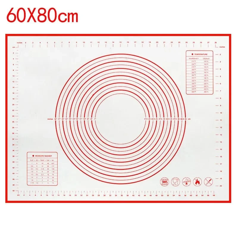 Tapis de Cuisson Antiadhésif en Silicone pour Pétrir la Pâte