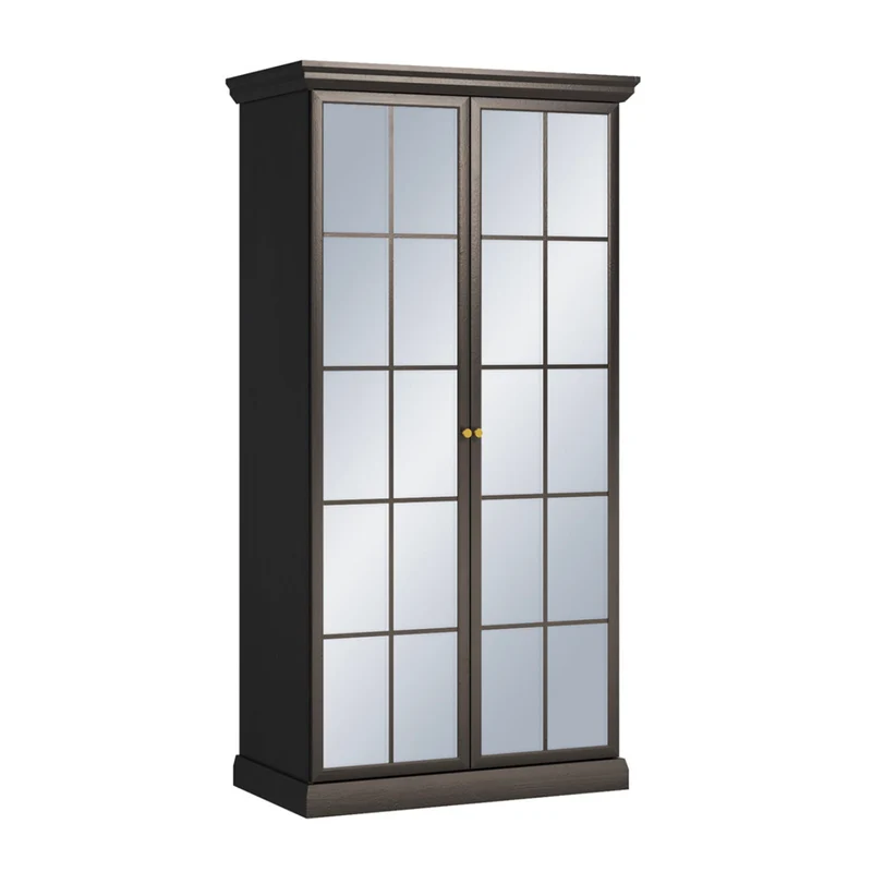 Armoire 2 portes Toja Bois anthracite