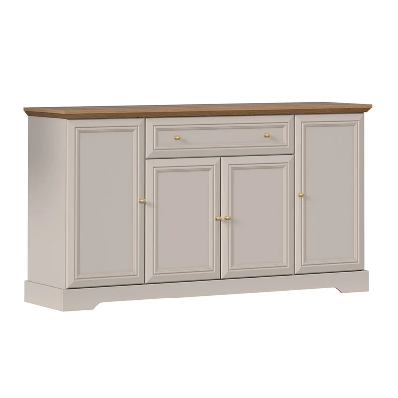 Buffet 4 portes 1 tiroir Dulci Cachemire et Bois