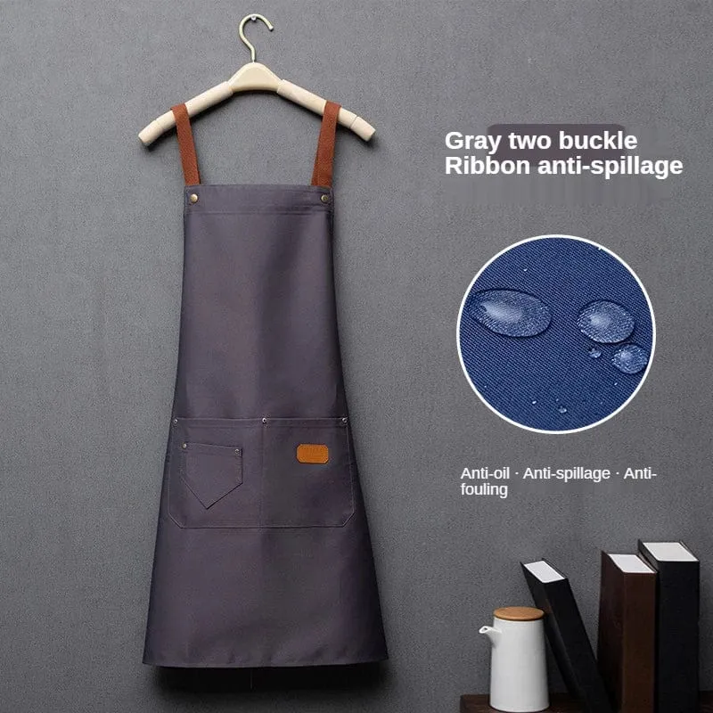 Tablier de cuisine sans manches en tissu non-tissé pour homme et femme