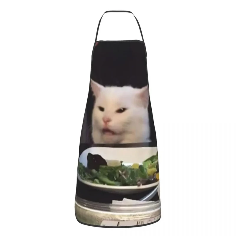 Tablier de Cuisine "Woman Yelling At A Cat" - Mème Internet