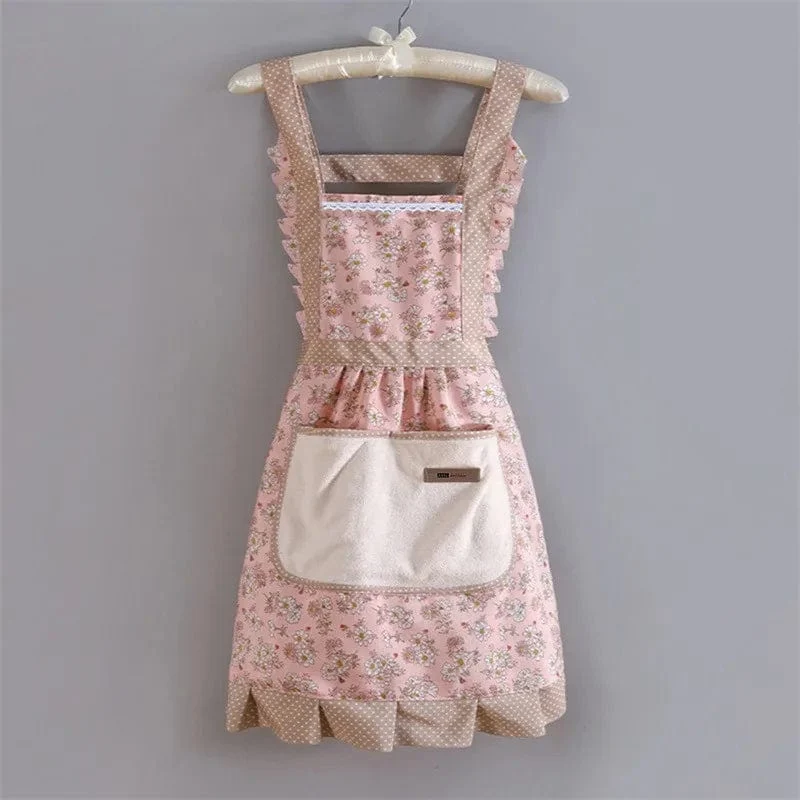 Tablier cuisine vintage années 50 traditionnel 100% coton