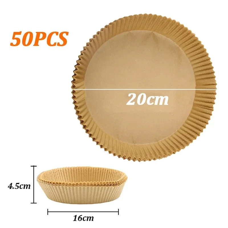 Feuilles Jetables pour Air Fryer (50/100 feuilles)