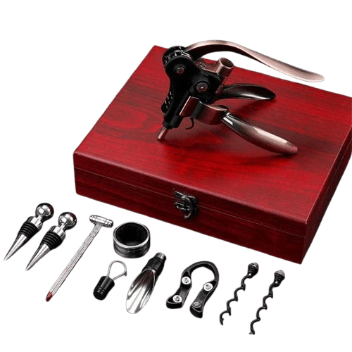 Coffret Sommelier en Bois du Tire-Bouchon à Levier double