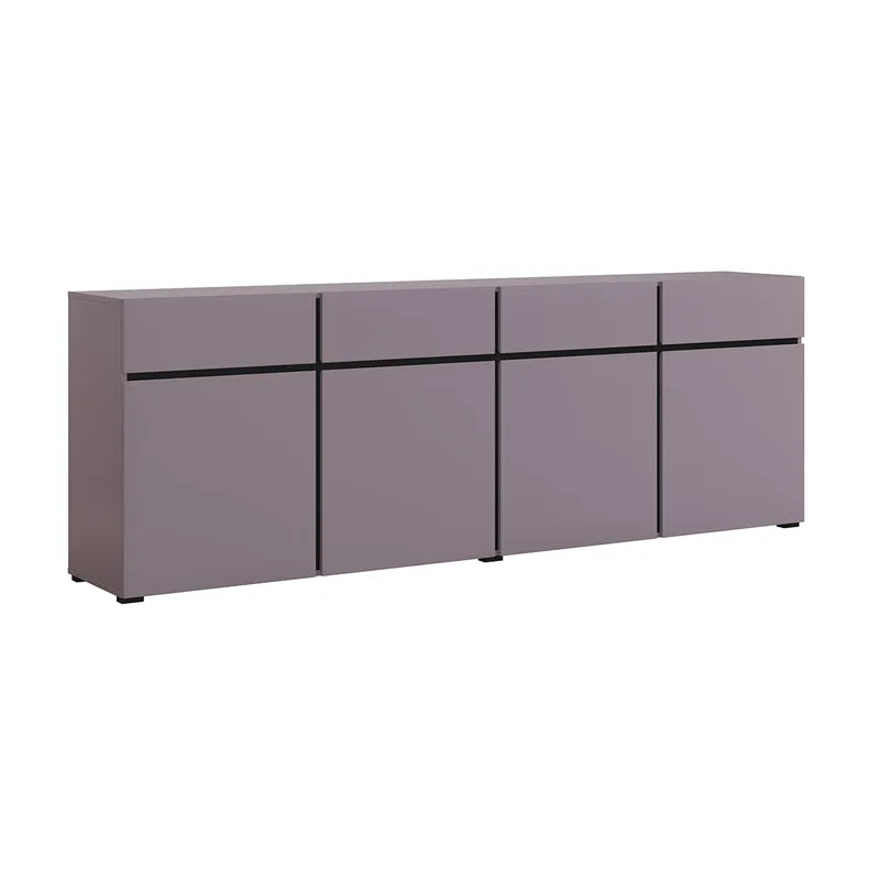 Buffet 4 portes 4 tiroirs Lilia Violet