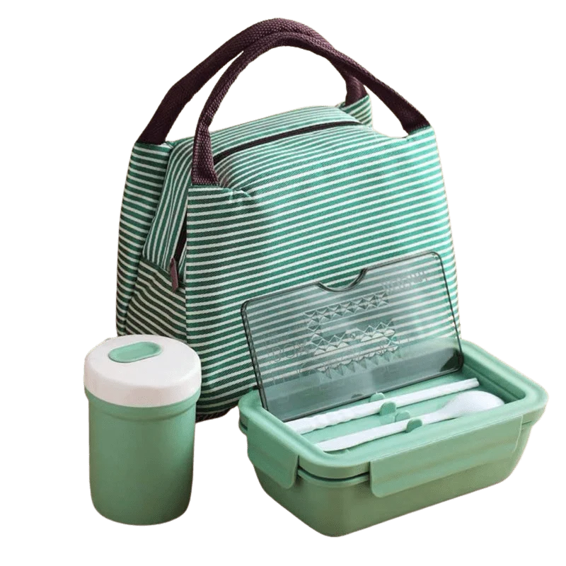 Ensemble « Lunch Box Kids » : Boite repas + Couverts + Verre + Sac