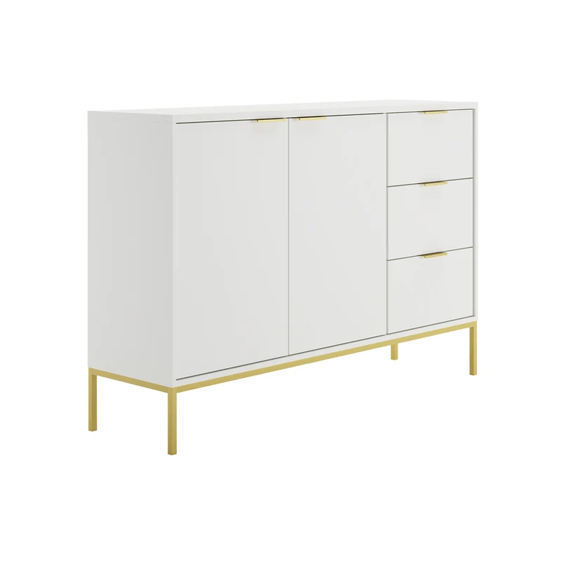 Buffet 2 portes 3 tiroirs Seattle Blanc