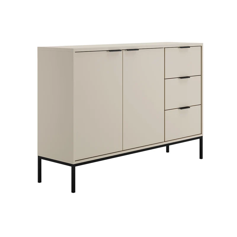 Buffet 2 portes 3 tiroirs Seattle Cachemire