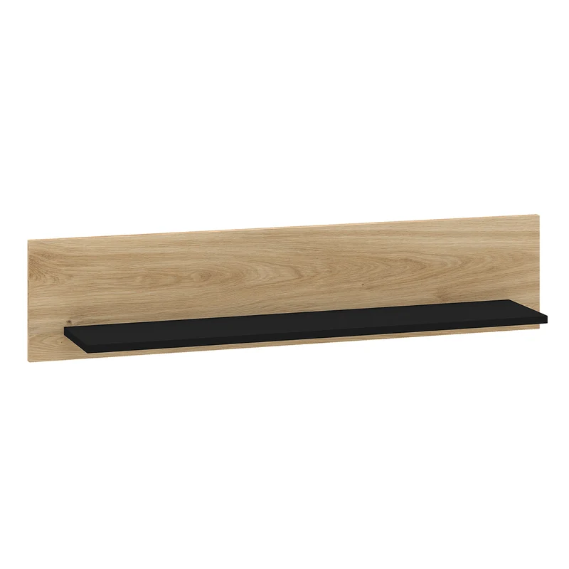 Étagère murale Elara Bois et Noir