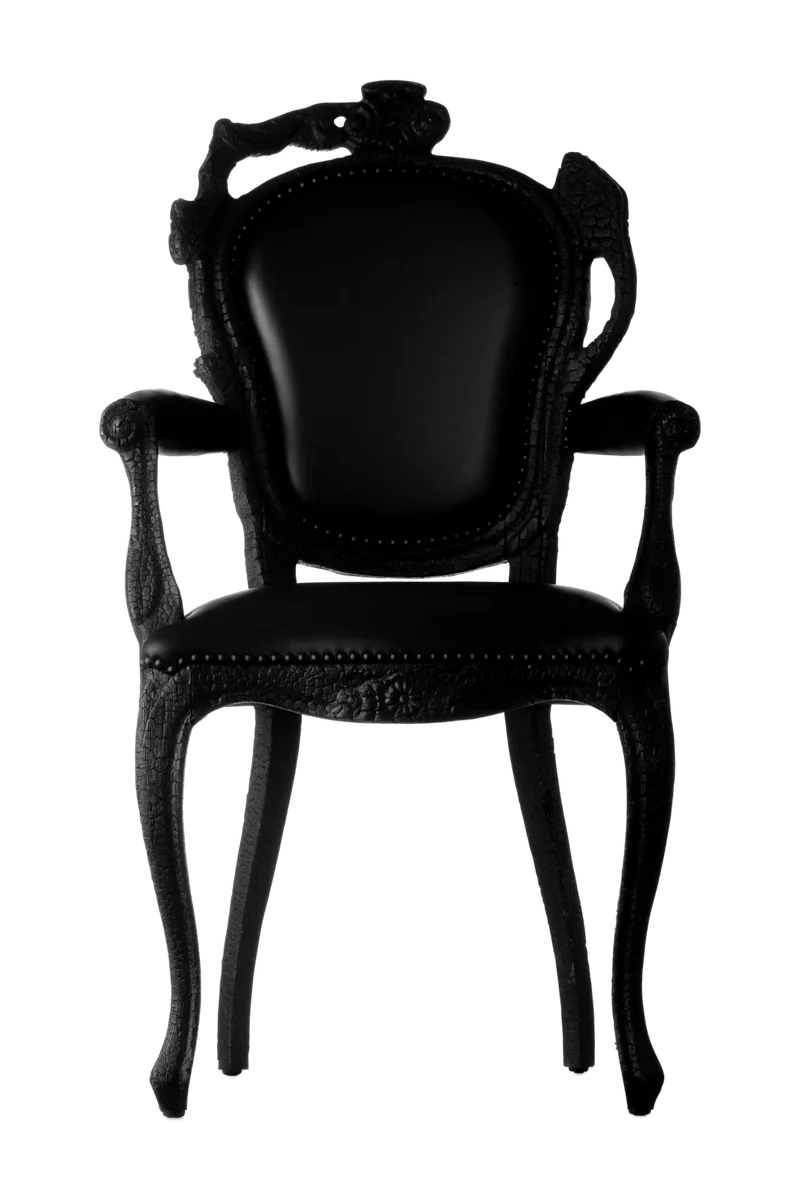 Chaise Smoke Avec Accoudoirs Noir