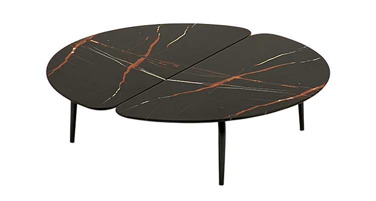 Table basse Graphium Sahara noir 140x60cm