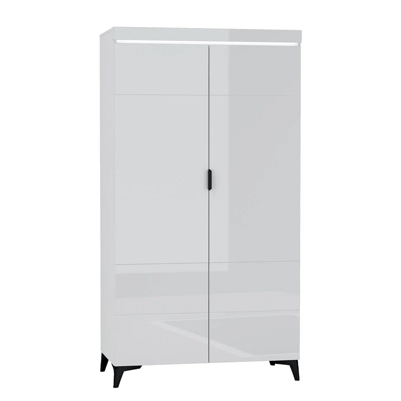Armoire 2 portes LED inclus Ruben Blanc