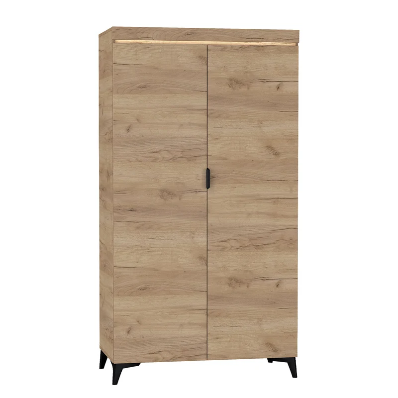 Armoire 2 portes LED inclus Ruben Bois