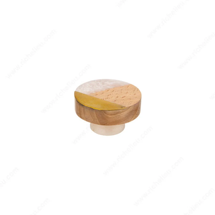 Bouton éclectique en plastique et métal - 6645
