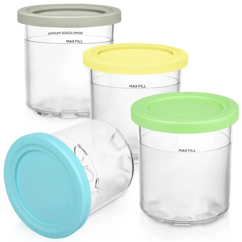 Pots Compatibles Ninja CREAMi 473 ml – Lot de 2 ou 4