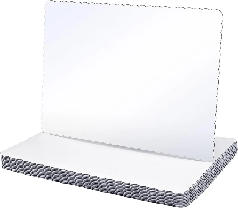 Plateaux à Gâteaux Rectangulaires Jetables - lot de 20