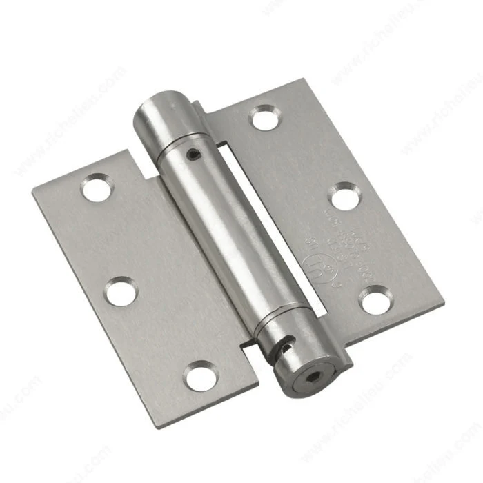 Charnière à ressort réglable à mortaiser de 3 1/2 po (88,9 mm)