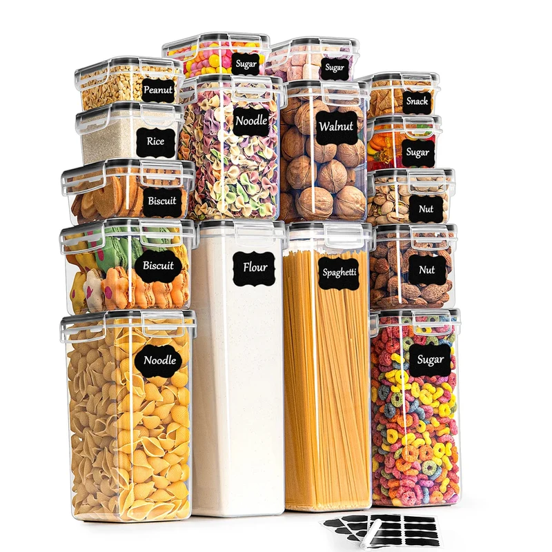 Boîtes de Conservation Alimentaire Hermétiques – Lot de 16