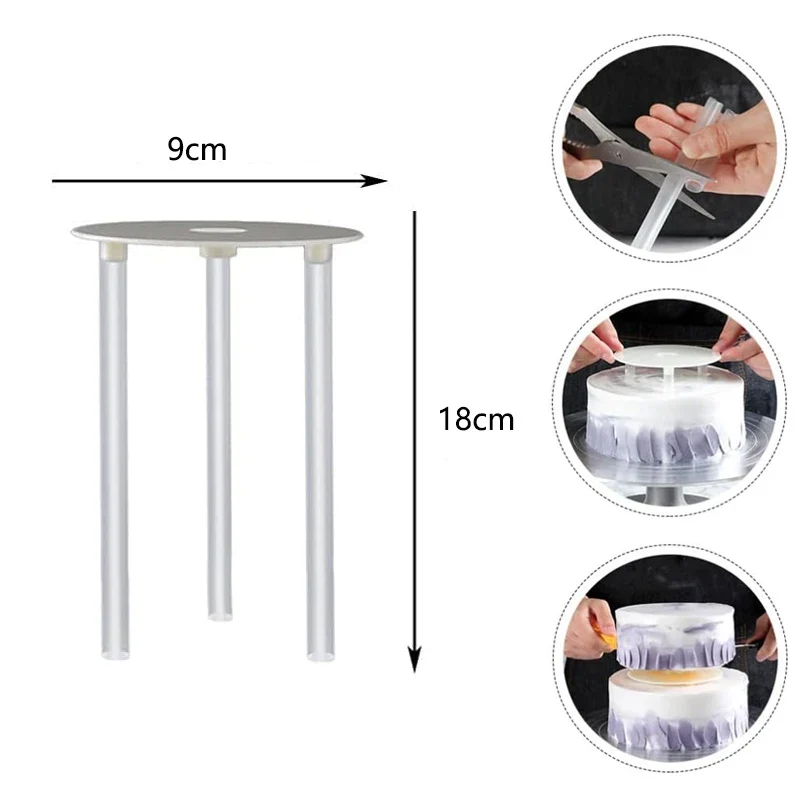 Supports à gâteaux multi-niveaux – Kit tiges & disques