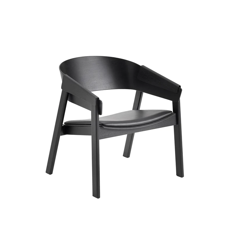 Fauteuil Cover Lounge avec assise en cuir