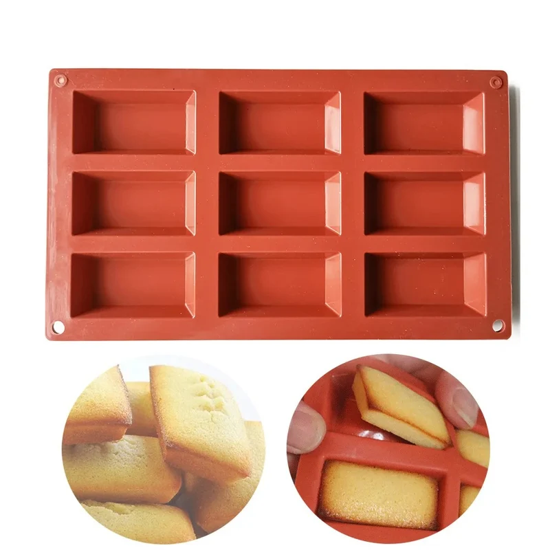 Moule à Financiers en Silicone – 9 Empreintes