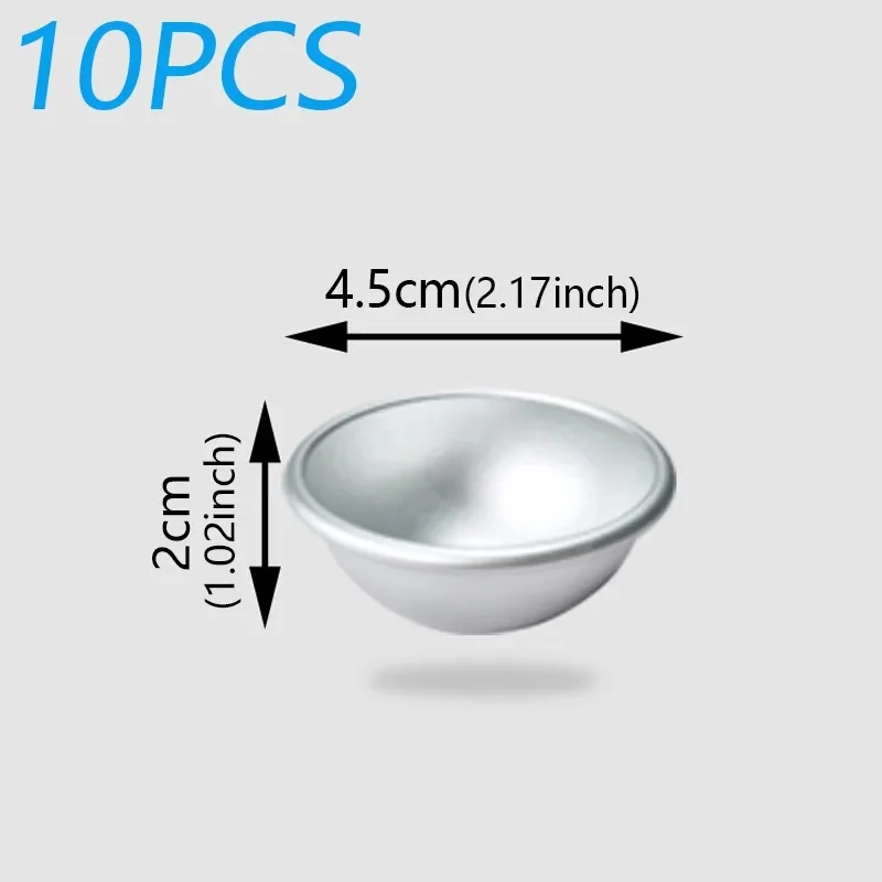 Moule Demi-Sphère en Aluminium – 10 Pièces